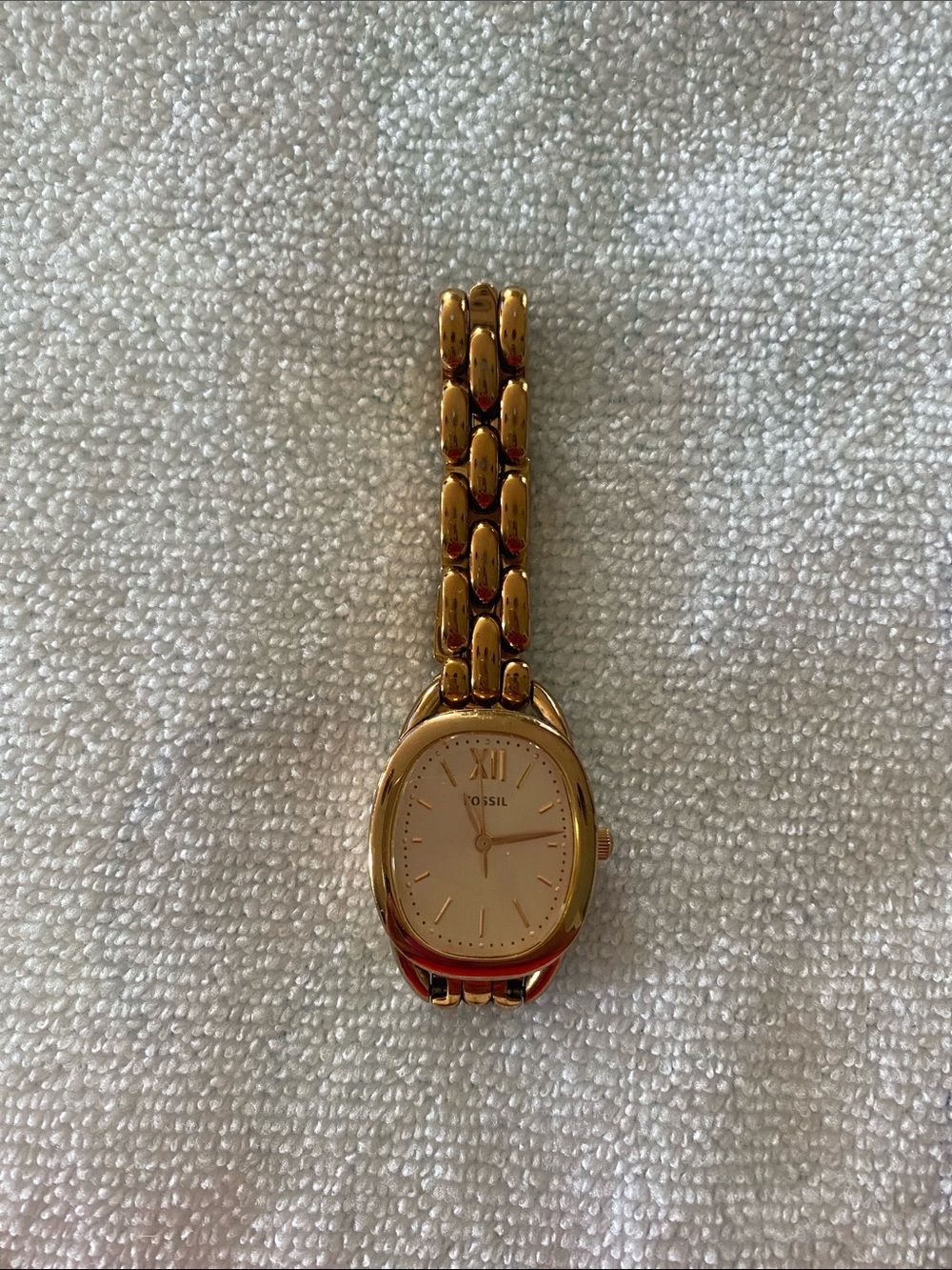 Fossil Women's Gold Watch with Ivory Dial